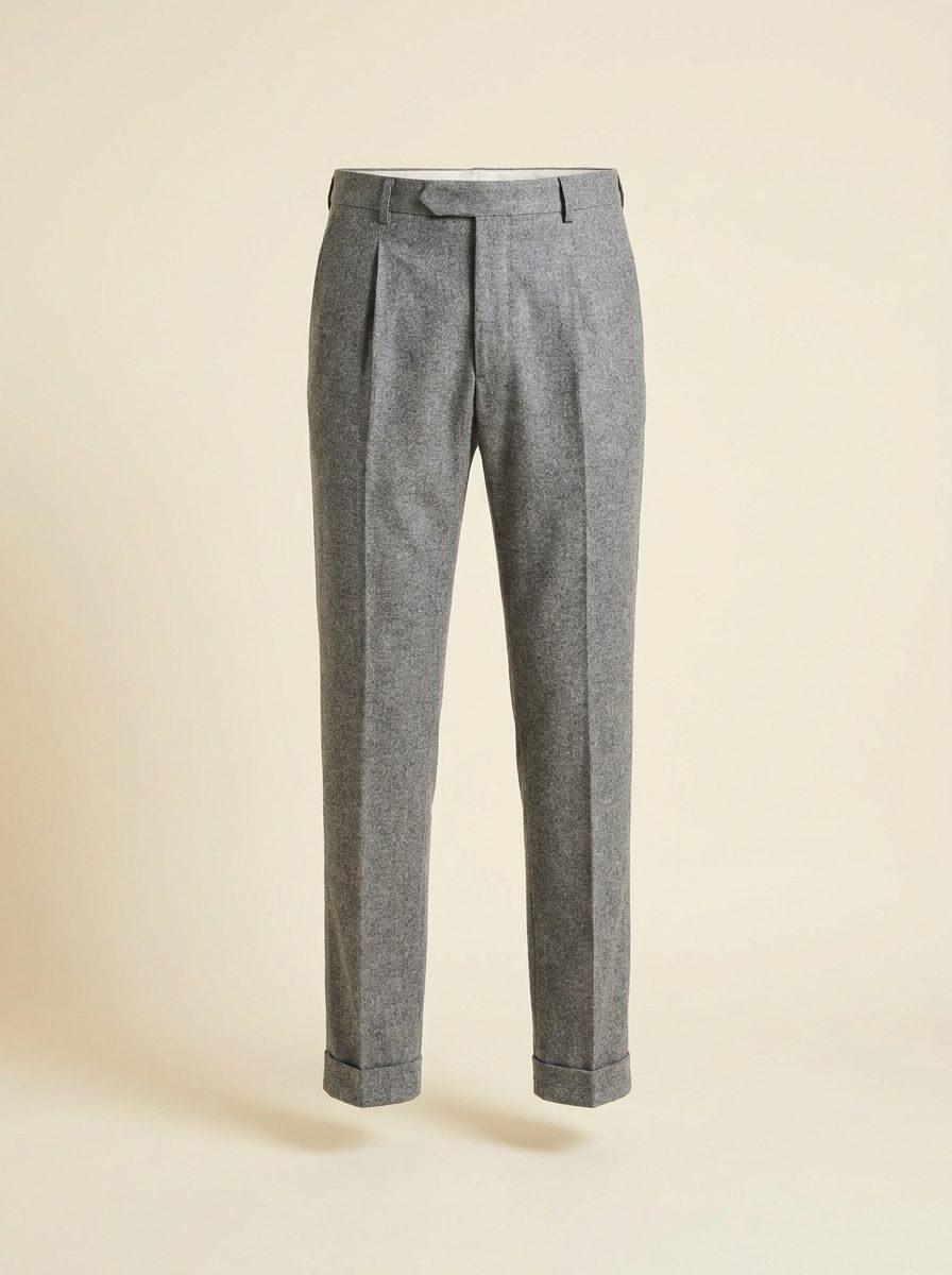 Flanel Pantolon — Gri Melanj