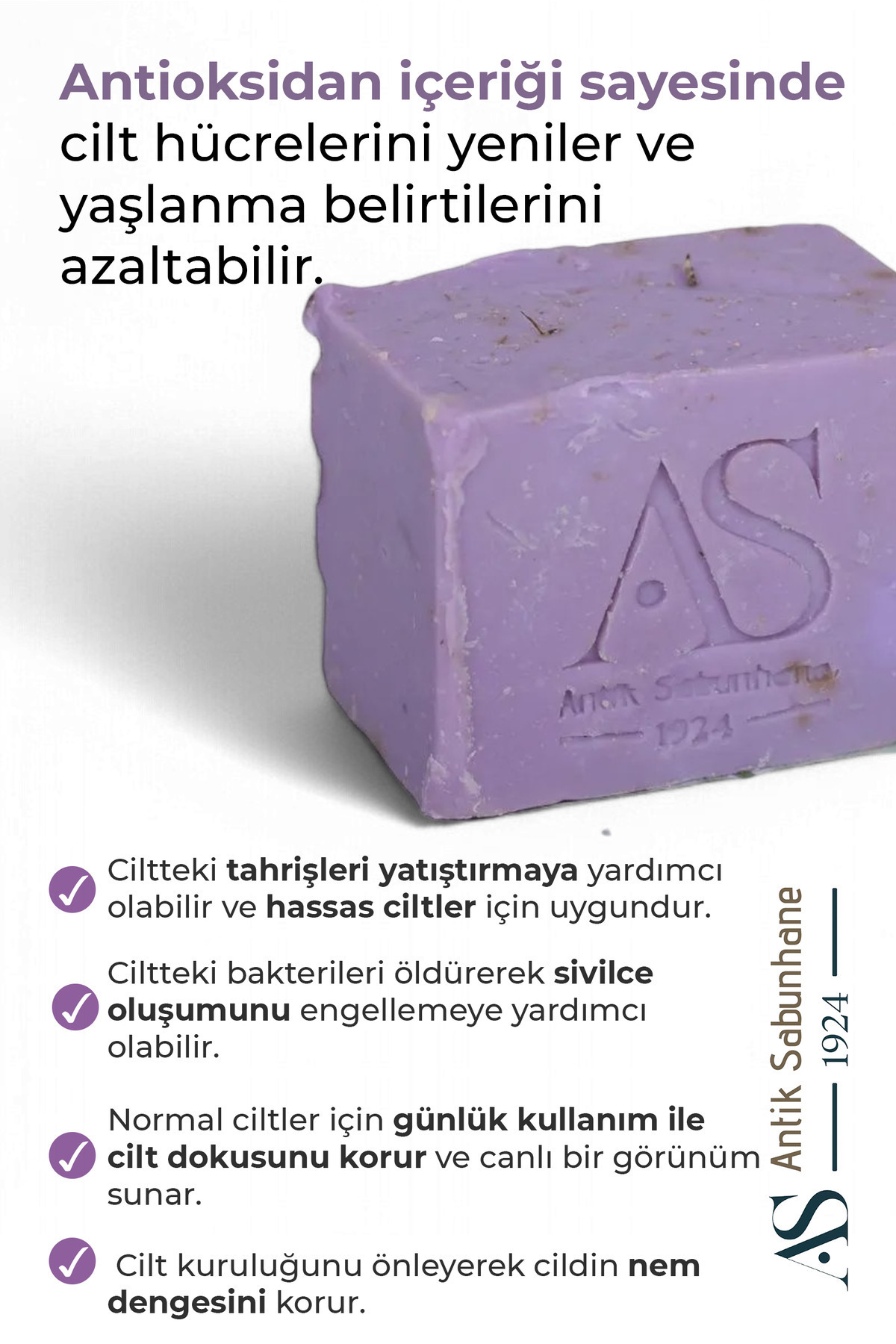 Antik Sabunhane'den El Üretimi Lavanta Sabunu — görsel 3