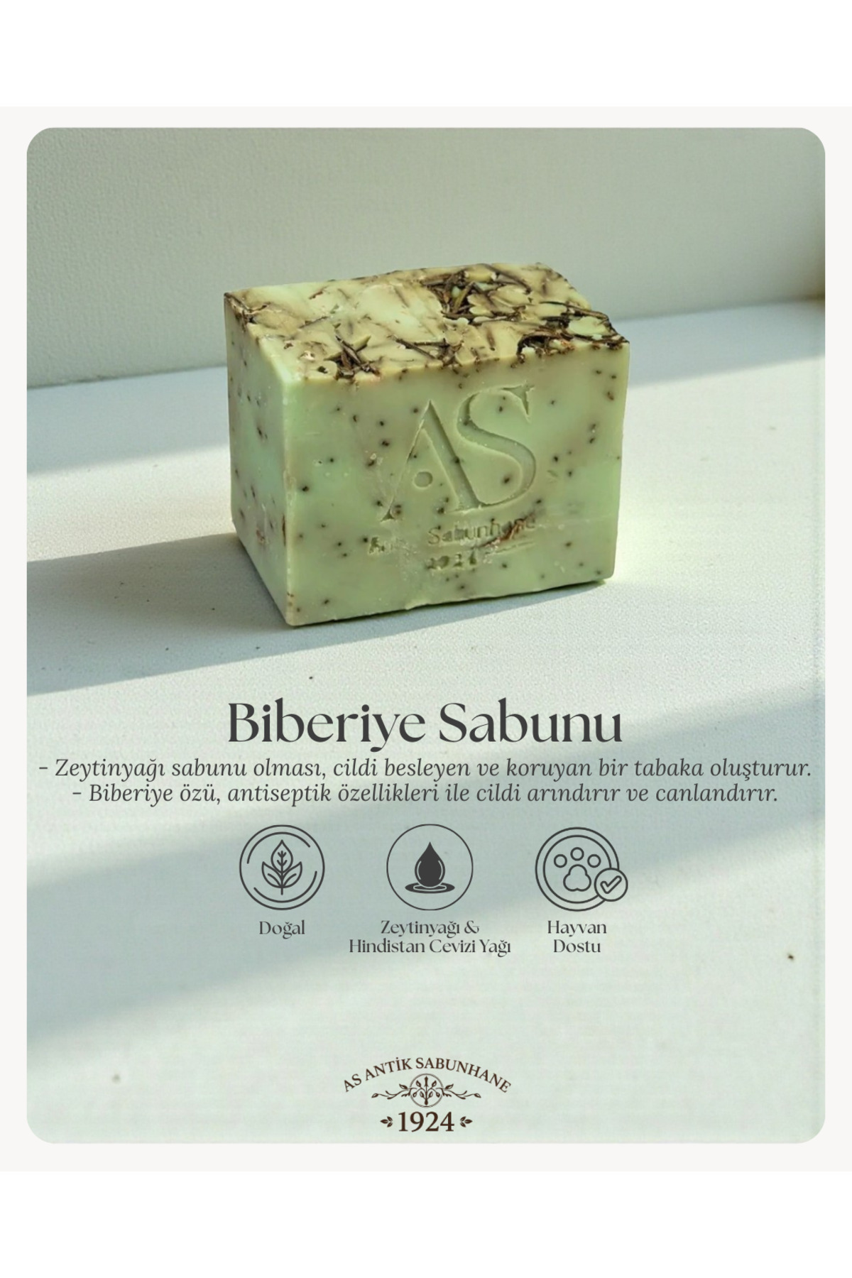 Doğal Biberiye Sabunu
