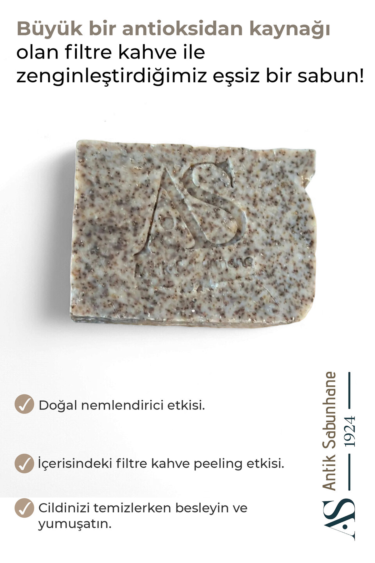 Zeytinyağlı Filtre Kahveli Sabun — görsel 2