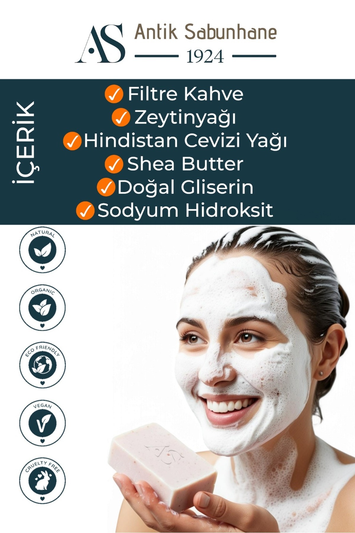 Zeytinyağlı Filtre Kahveli Sabun — görsel 3