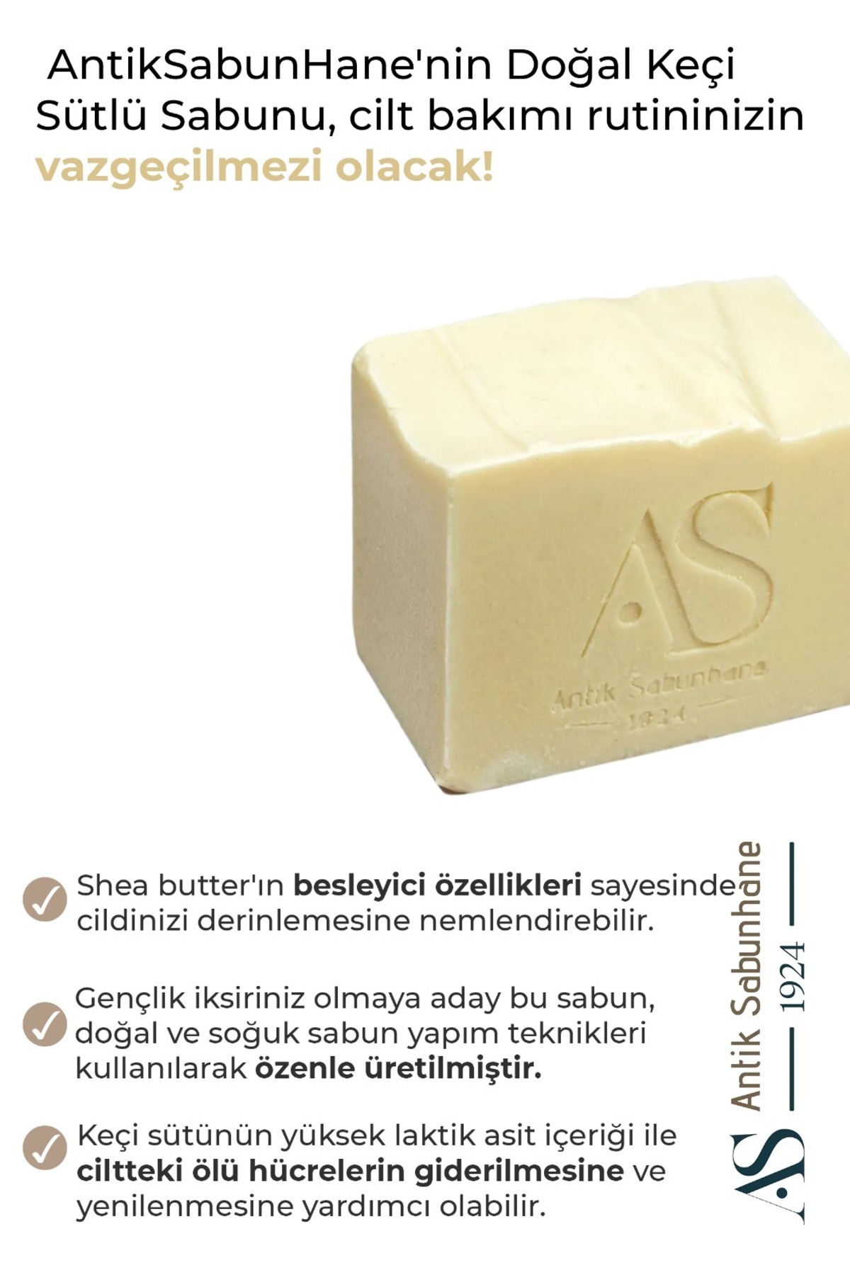 Doğal Keçi Sütlü Sabun — görsel 3