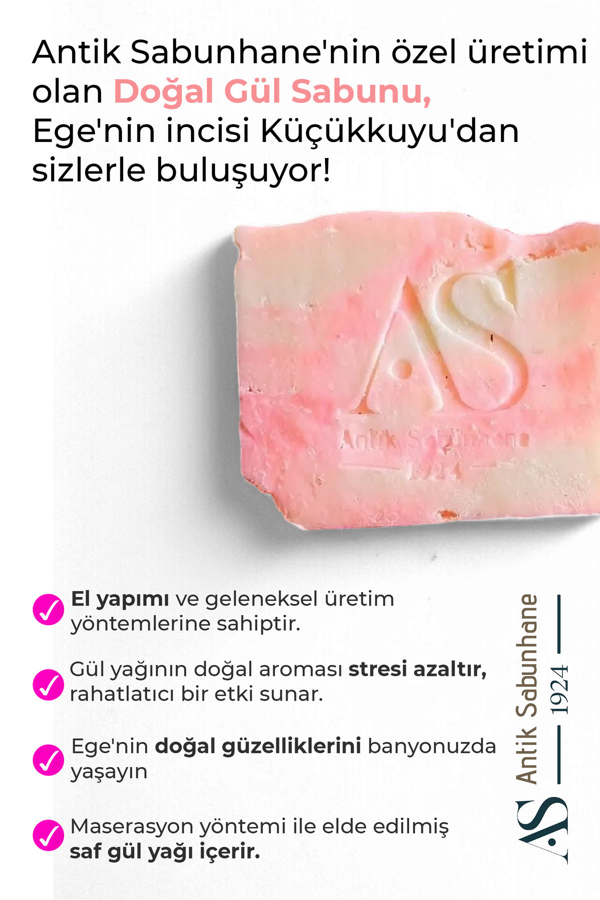 Doğal Gül Sabunu — görsel 3