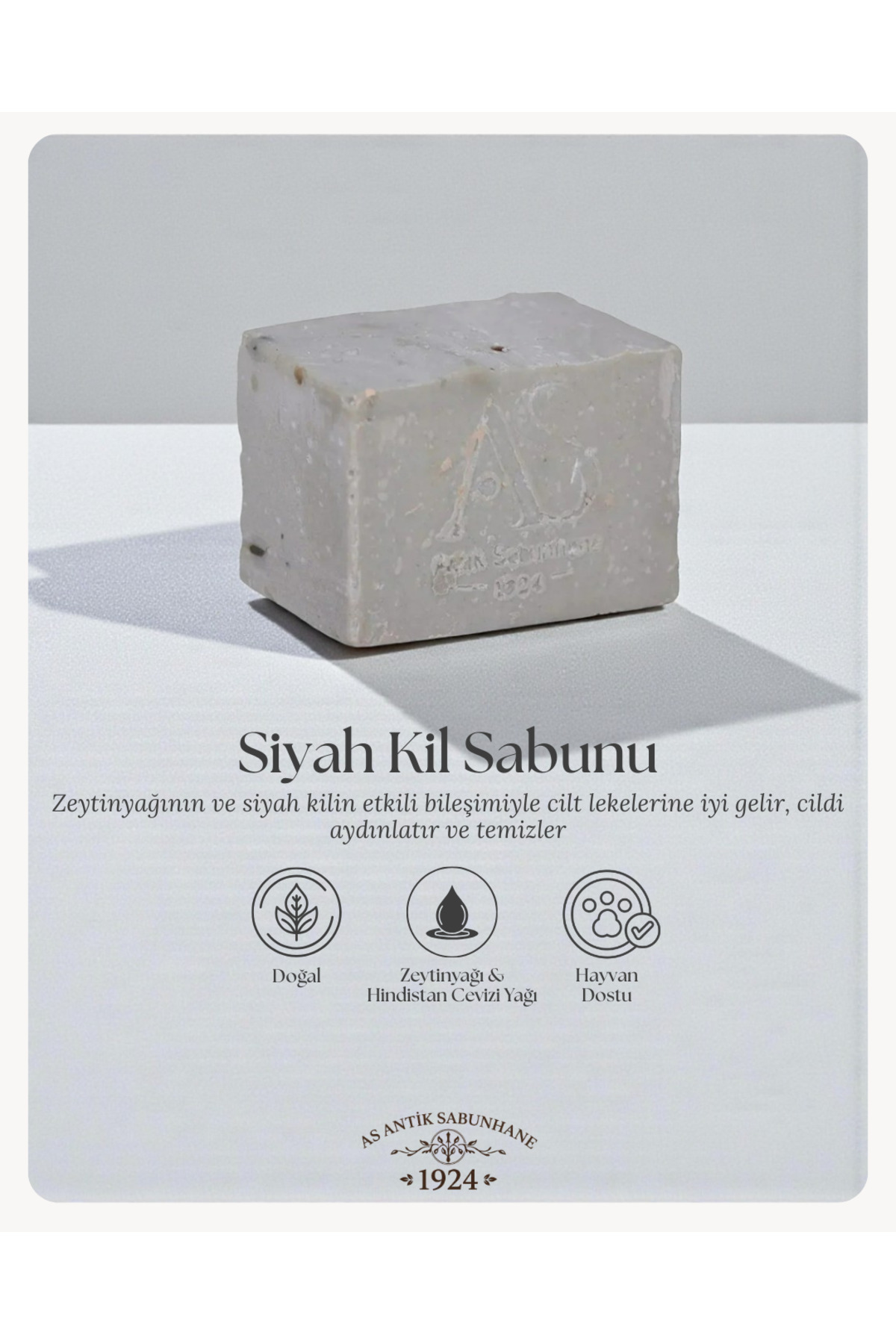 **siyah Kil Sabunu - Doğal Sabun**