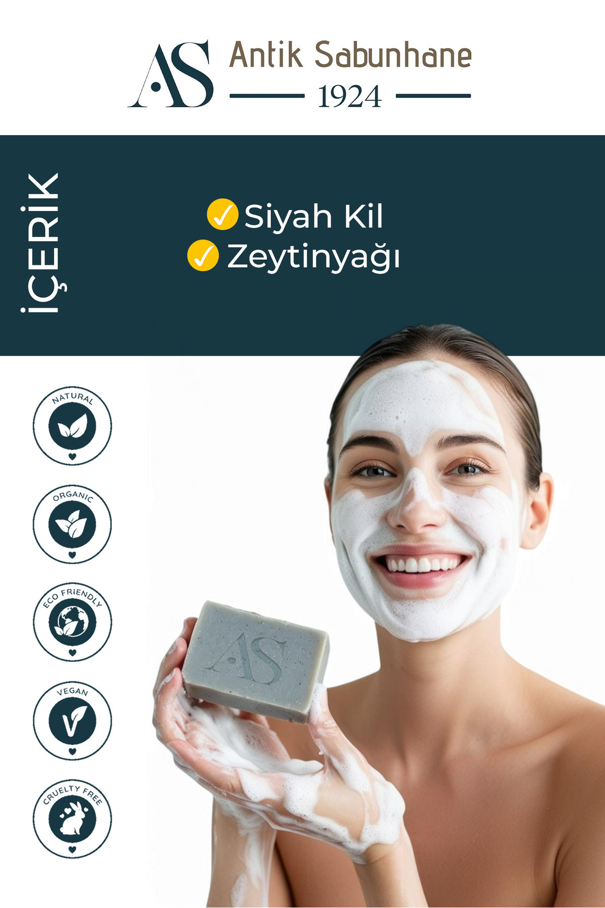 **siyah Kil Sabunu - Doğal Sabun** — görsel 4