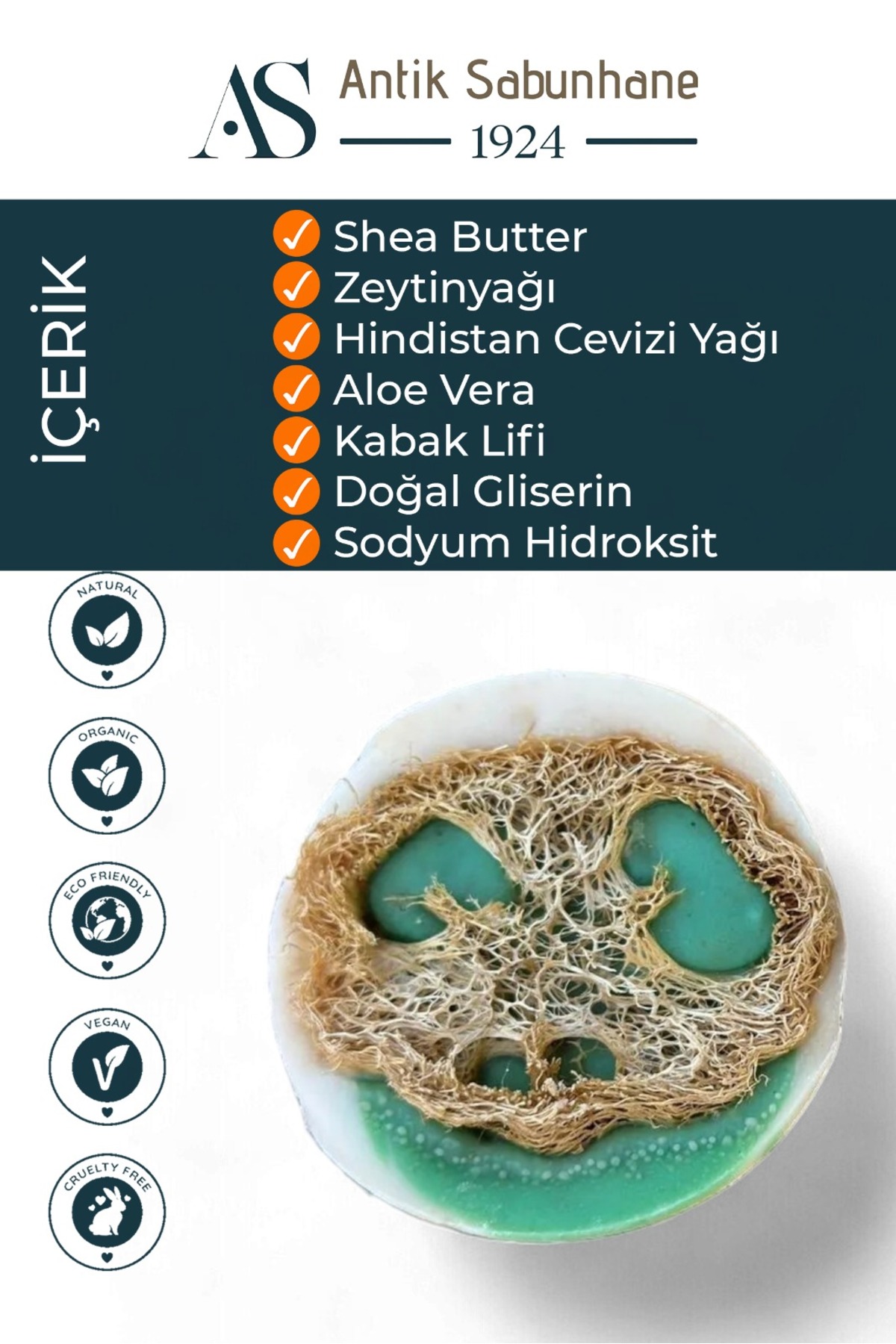 Cildinize Aşk Katan Aloe Vera Kabak Lifli Sabun — görsel 3