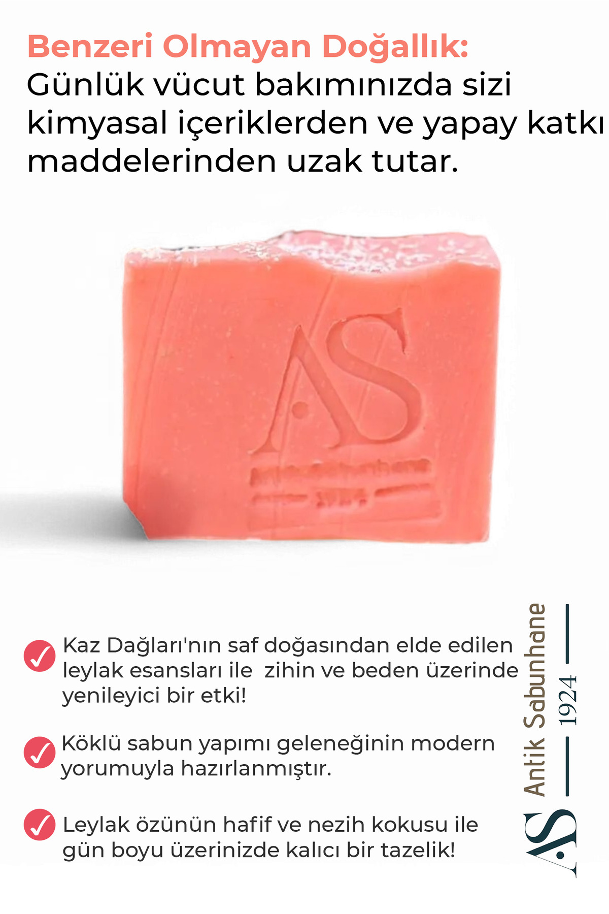 Doğal Leylak Sabunu - Cildi Yenileyen Güzellik Duş Sabunu — görsel 3