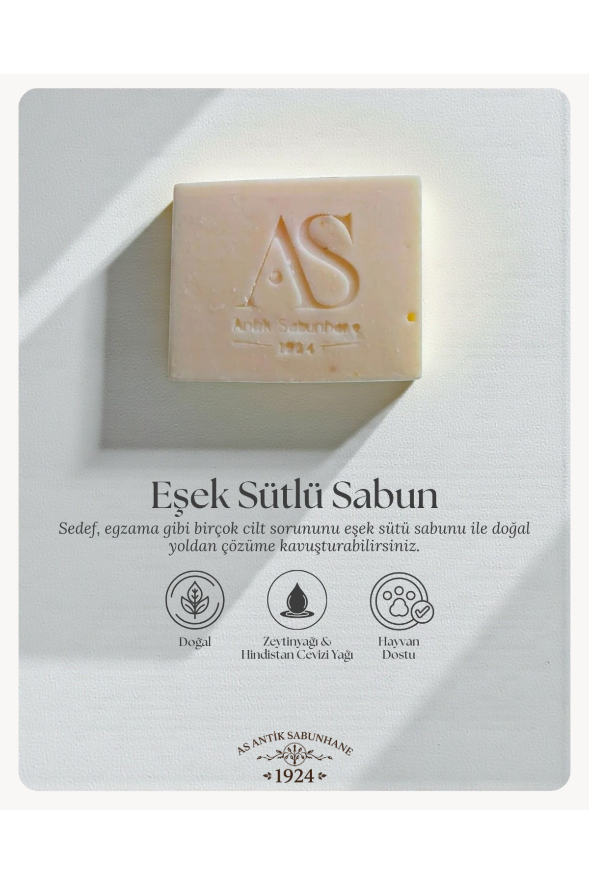 Doğal Eşek Sütlü Katı Sabun