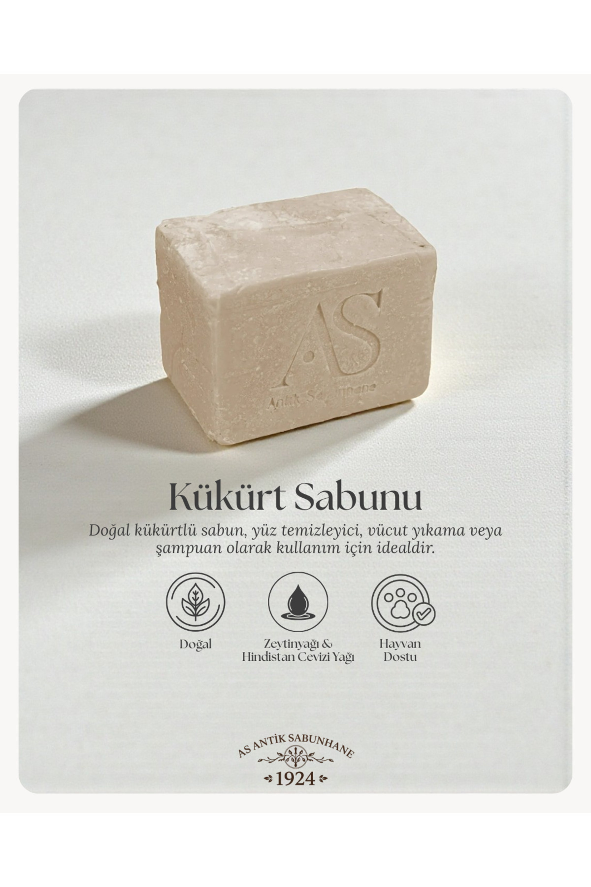 Doğal Kükürt Sabunu
