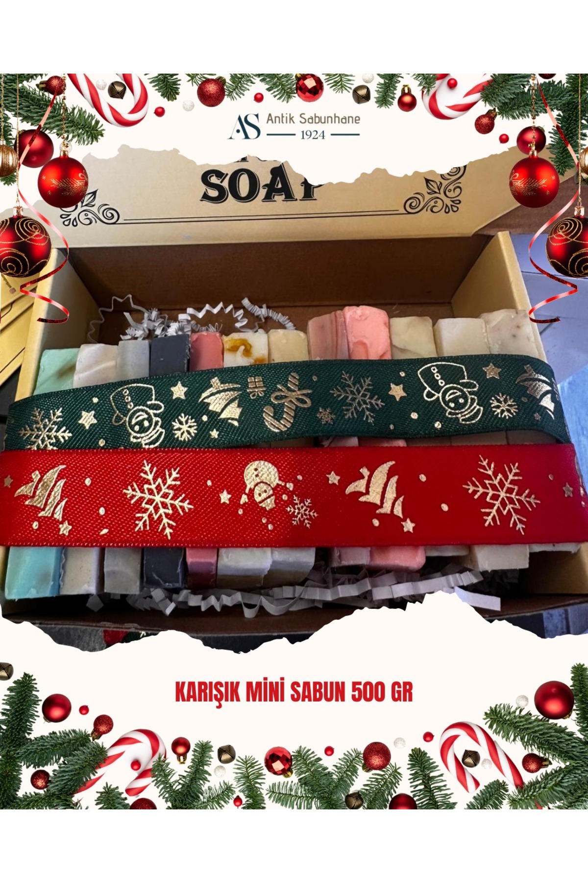 Yılbaşı Özel Karışık Mini Sabun Seti – 500 gr