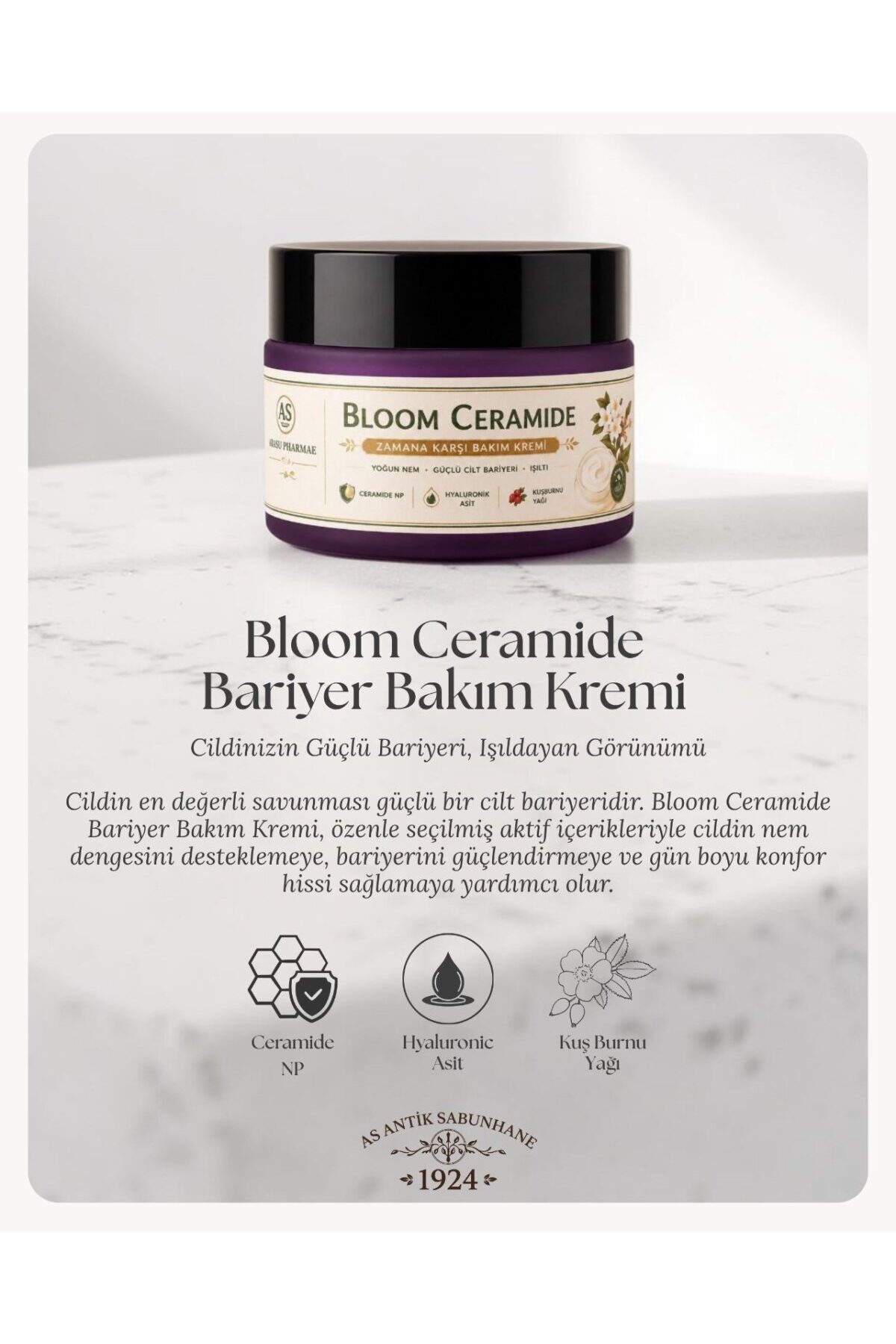 Bloom Ceramide Bariyer Bakım Kremi