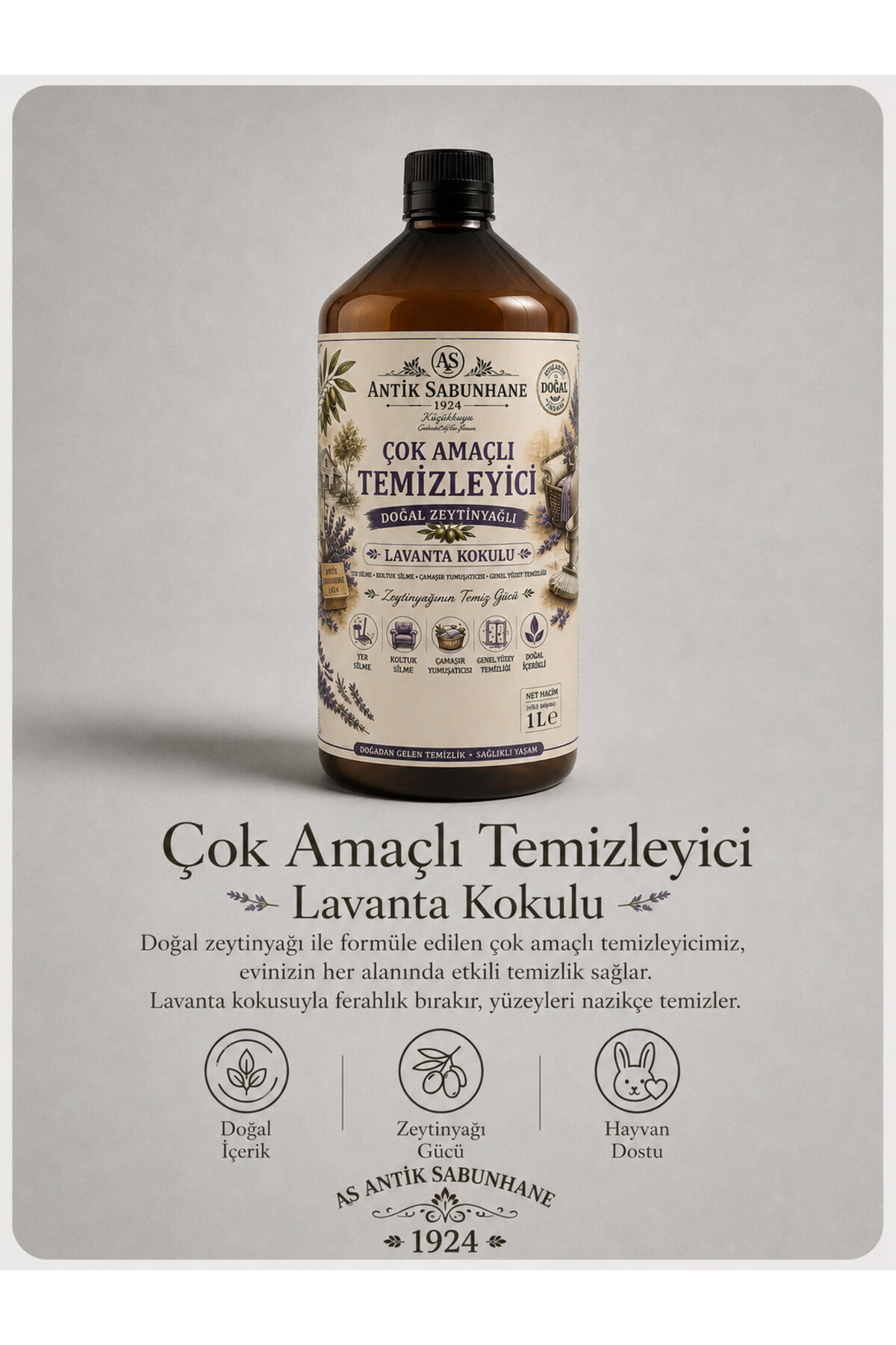 Lavanta Kokulu Bitkisel Temizleyici 1 Litre