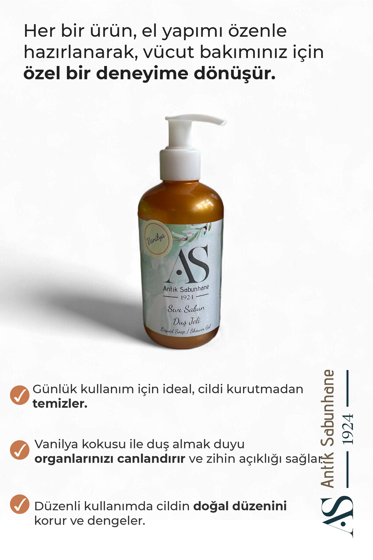 Vanilyalı Sıvı Sabun &amp; Duş Jeli — görsel 2