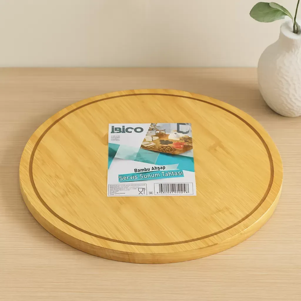 29,7 cm Bambu Döner Sunum Tepsisi – 360°