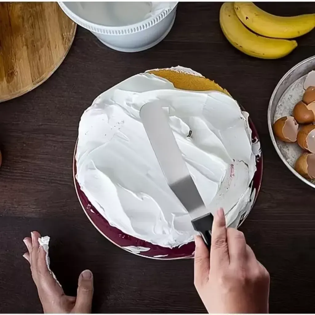 L Tipi Pastacı Spatulası – Pasta Kreması Sürme ve Düzeltme Aparatı