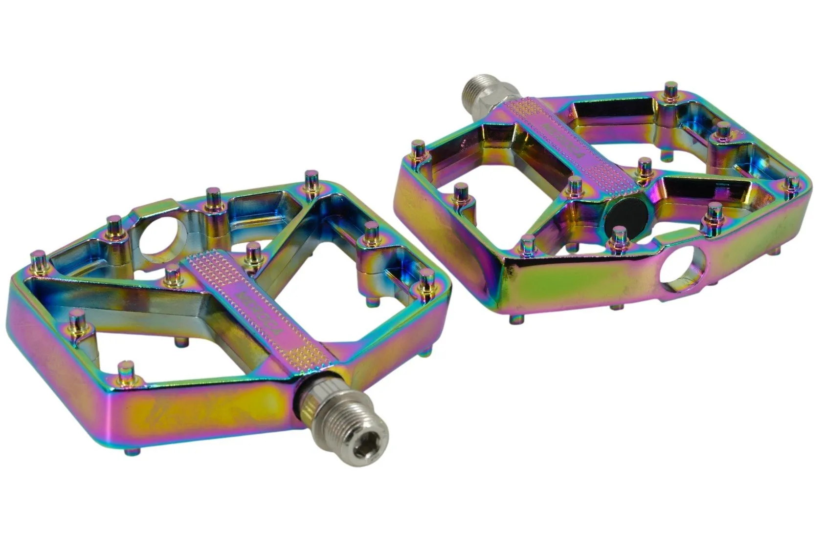 Meroca B632 Alüminyum Rulmanlı Platform Bisiklet Pedalı Rainbow — görsel 4